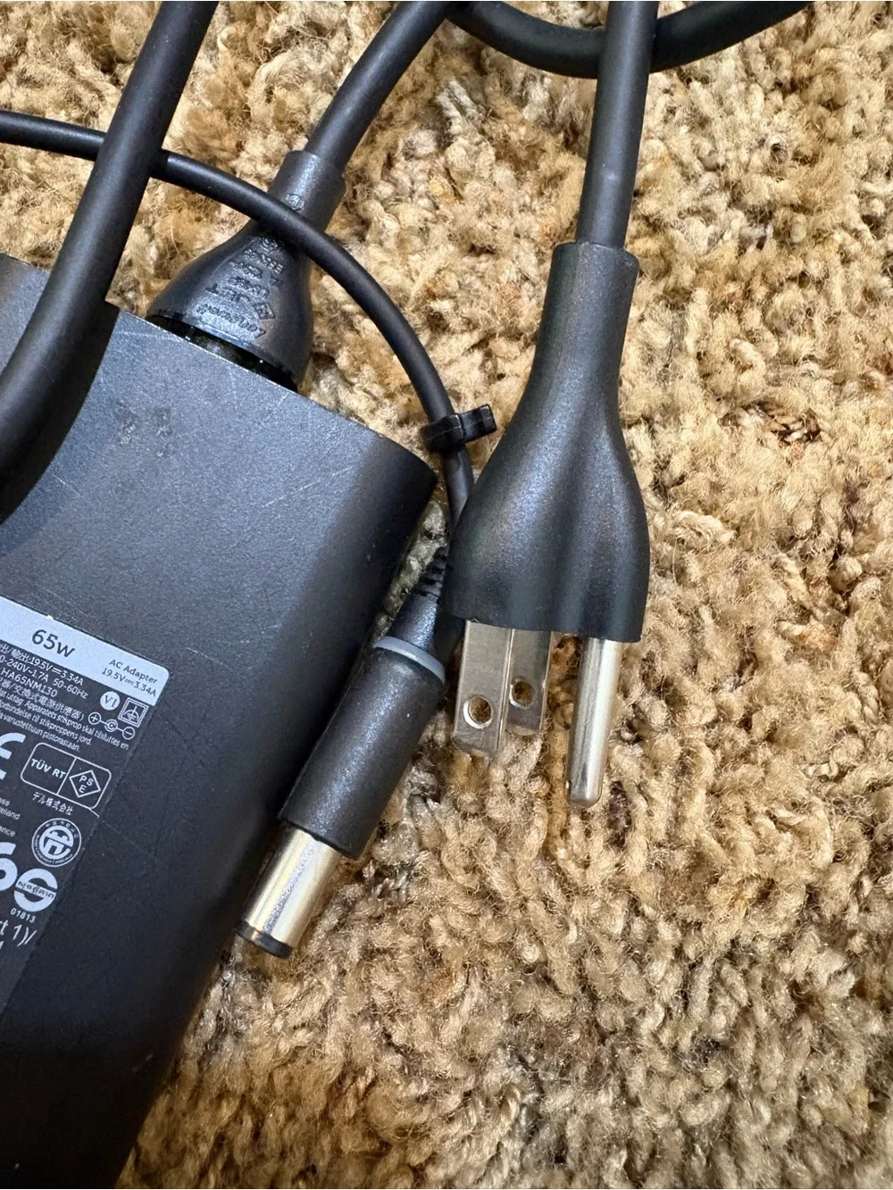 Dell 65W Black AC Adapter - Charger